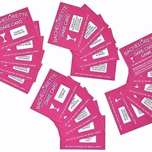 Dare Cards - Bachelorette Party Drinking Game for Girls Night Out, Set of 20 afbeelding 3