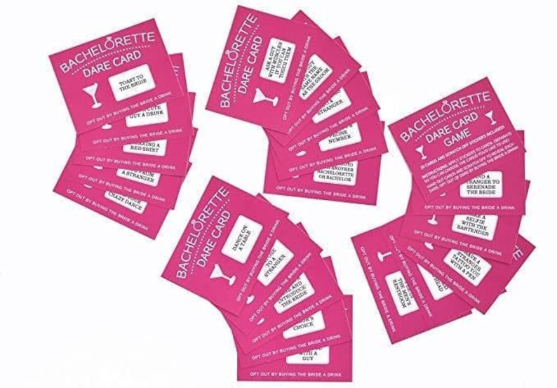 Dare Cards - Bachelorette Party Drinking Game for Girls Night Out, Set of 20 afbeelding 3