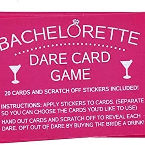 Dare Cards Jeu à boire EVJF pour soirée entre filles, lot de 20 image 7