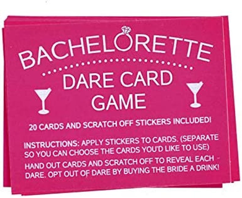 Dare Cards Jeu à boire EVJF pour soirée entre filles, lot de 20 image 7