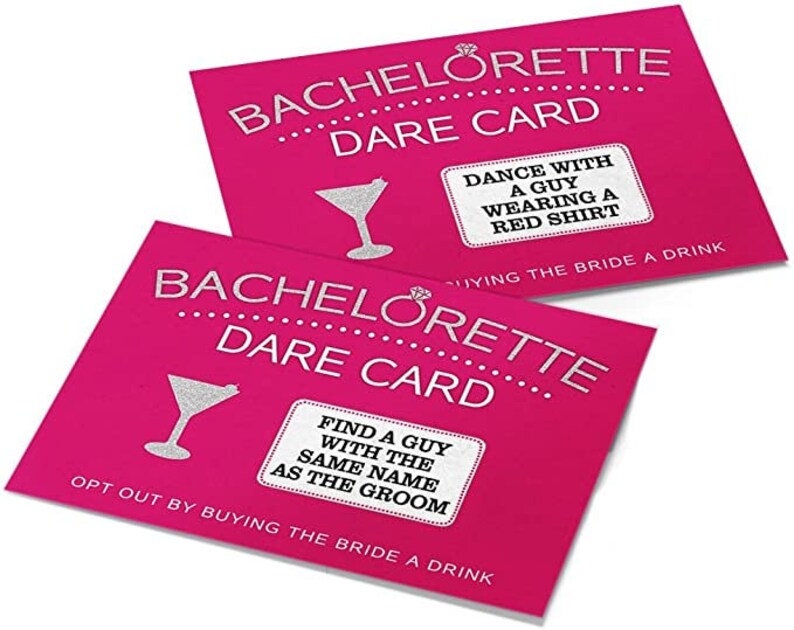 Dare Cards Jeu à boire EVJF pour soirée entre filles, lot de 20 image 4