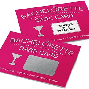 Dare Cards Jeu à boire EVJF pour soirée entre filles, lot de 20 image 6