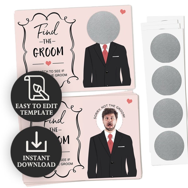 Digital Who Has The Groom Game | Bridal Shower | Instant Download | Print at Home