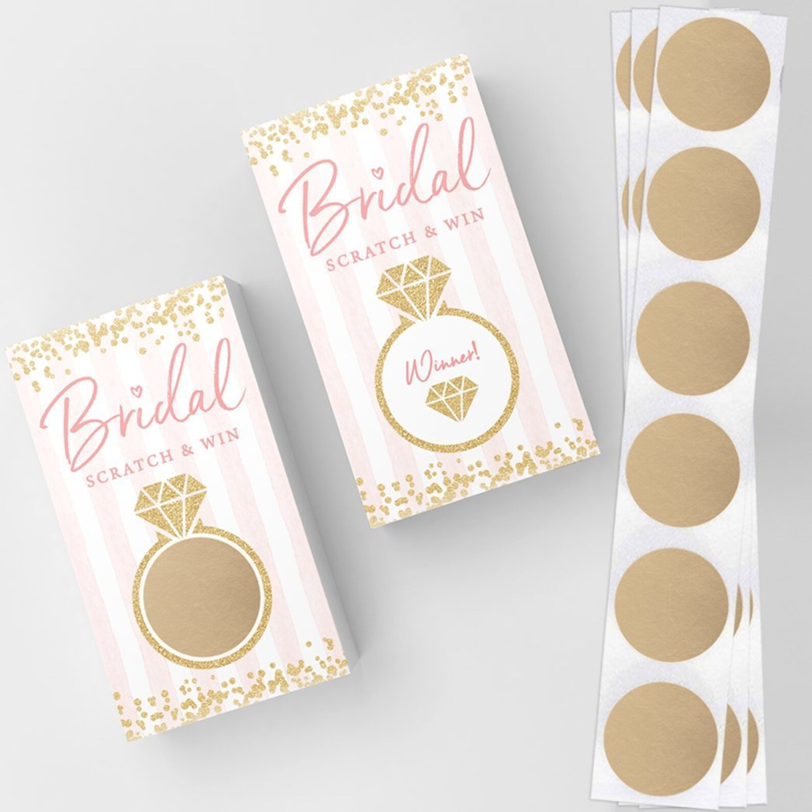 Bridal Shower Ring Scratch Off Game Set of 30 Etsy