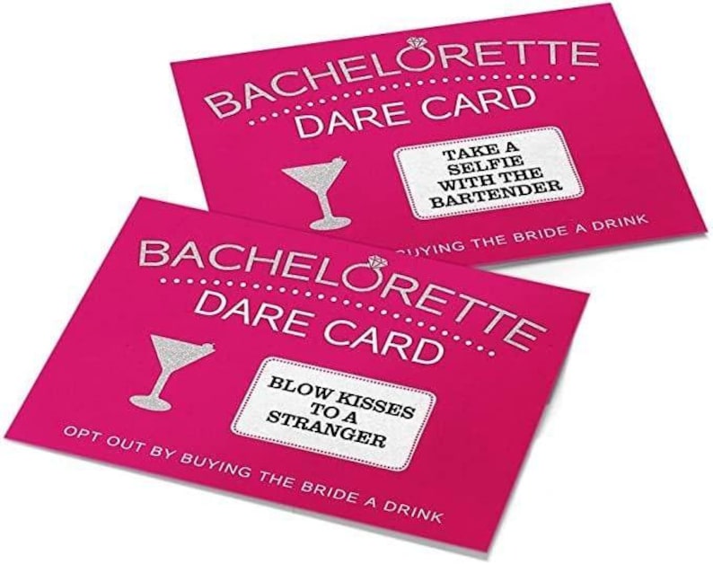 Dare Cards - Bachelorette Party Drinking Game for Girls Night Out, Set of 20 afbeelding 5