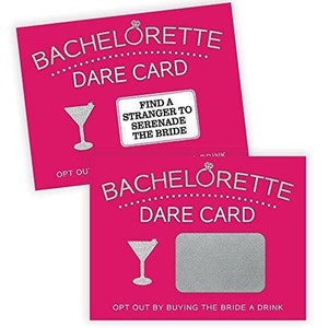 Dare Cards Jeu à boire EVJF pour soirée entre filles, lot de 20 image 2