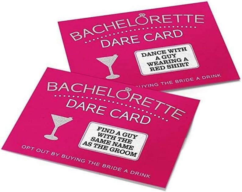 Dare Cards - Bachelorette Party Drinking Game for Girls Night Out, Set of 20 afbeelding 4