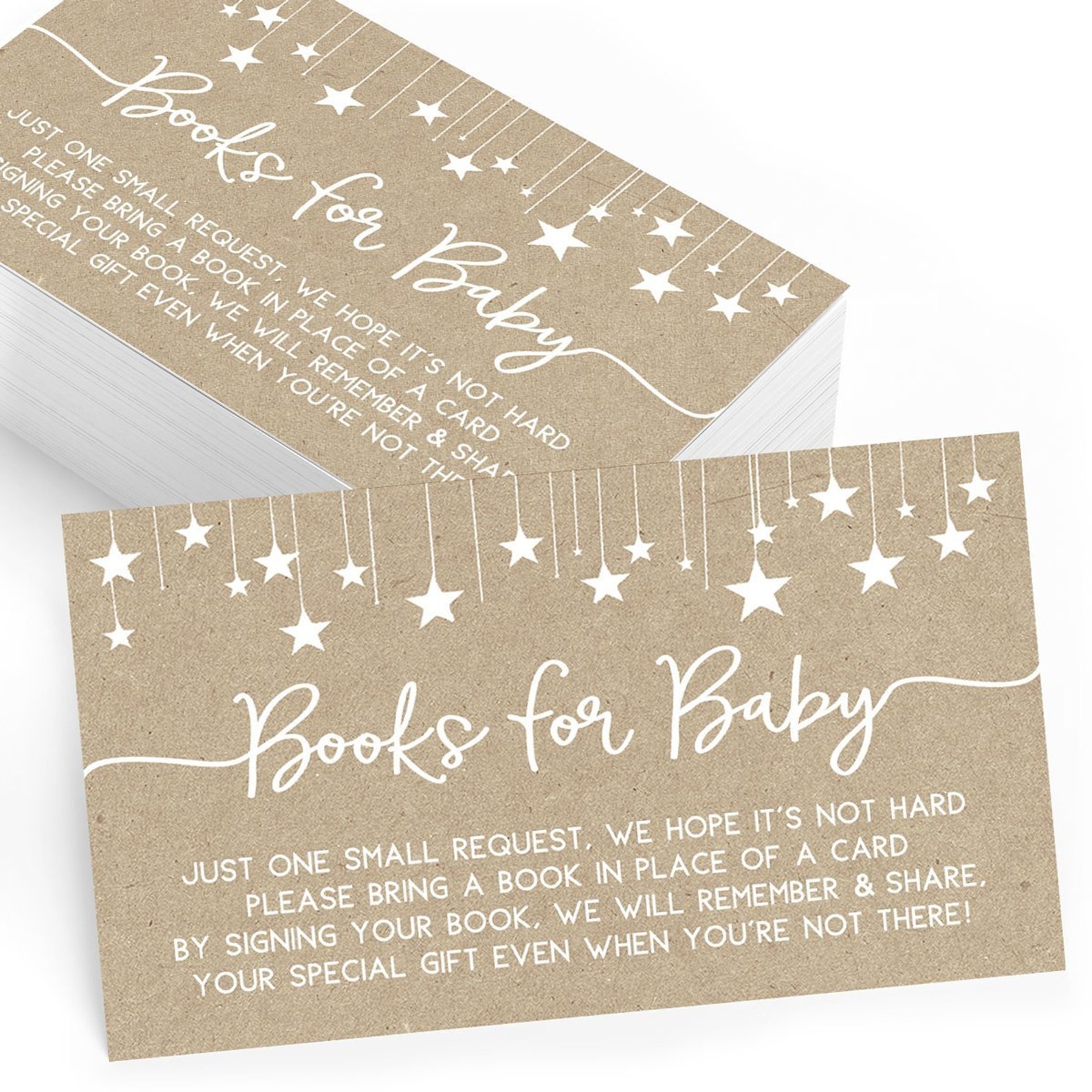Kraft Baby Book Insert Cards Set of 25 Etsy