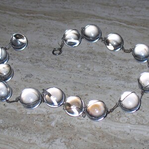 Pools of Light, 1920s Rock Crystal Necklace, Art Deco Necklace, Wedding Jewelry, Art Nouveau Crystal Necklace, 1930s, 1920s, Bridal Necklace