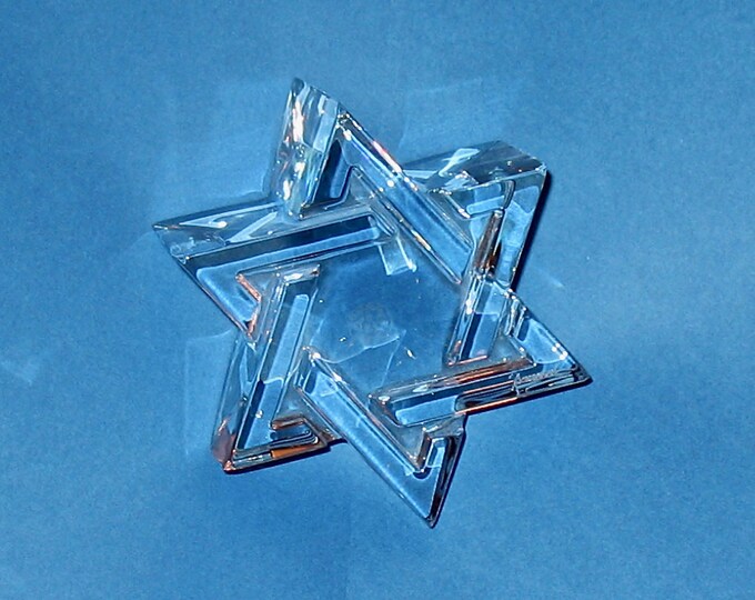 Baccarat Crystal Star of David, Baccarat Jewish Magen David, 1980s