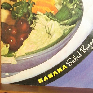 Old Recipe Pamphlet, 40s Banana Salad Recipes, BANANAS, Banana Salads, 30s Vintage Cookbook, Old Cook Book, Banana Recipe Booklet, Ephemera