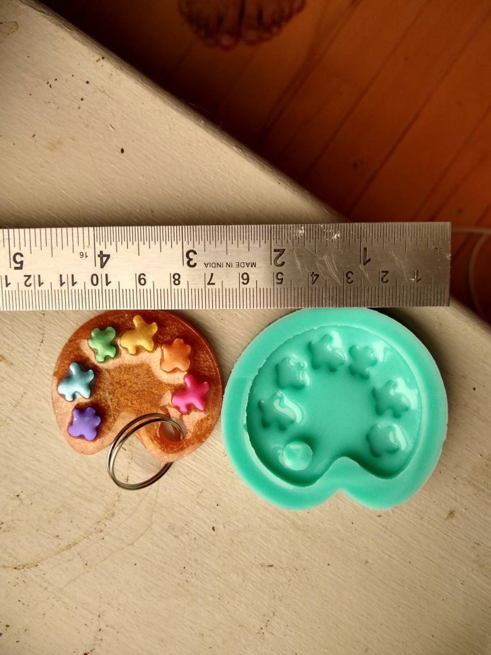 Paint Palette Mold Silicone Mold Resin Mold Keychain Mold Etsy