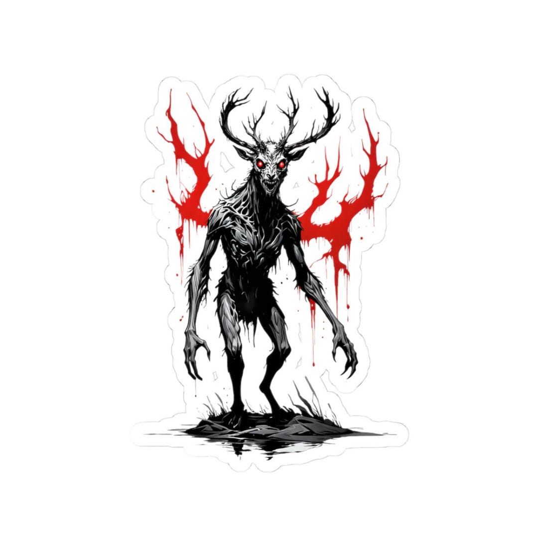 Wendigo Berserker Sticker, Dark Fantasy Decals, Laptop Stickers, Unique ...