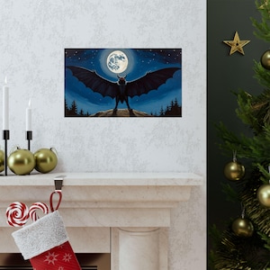 Night Of The Mothman Art Print