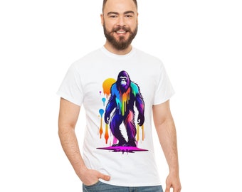 Bigfoot Splash Unisex Heavy Cotton T-Shirt