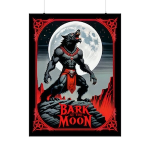 Bark At The Moon Poster