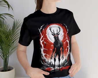 Wendigo Blood Moon Unisex Jersey Short Sleeve Tee Shirt