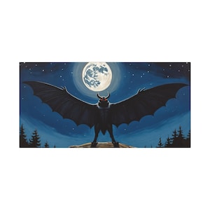 Night Of The Mothman on Canvas