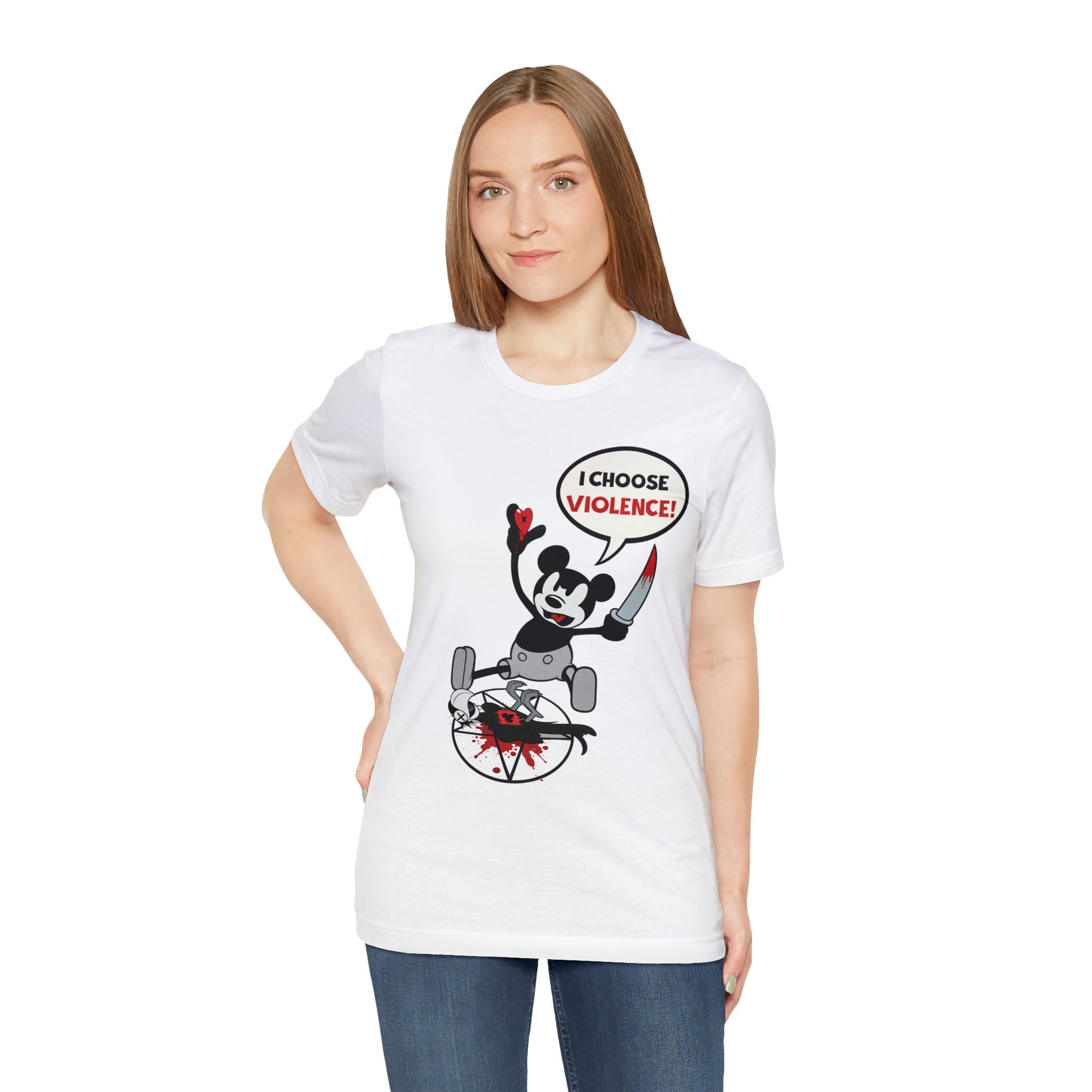 Satanic Mickey Tee - Etsy