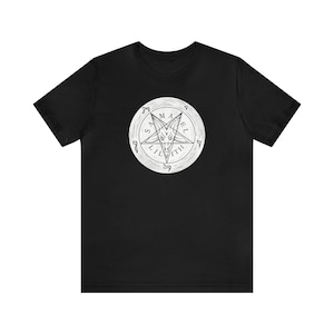 Satanic Seal of Baphomet Unisex Jersey Short Sleeve Tshirt