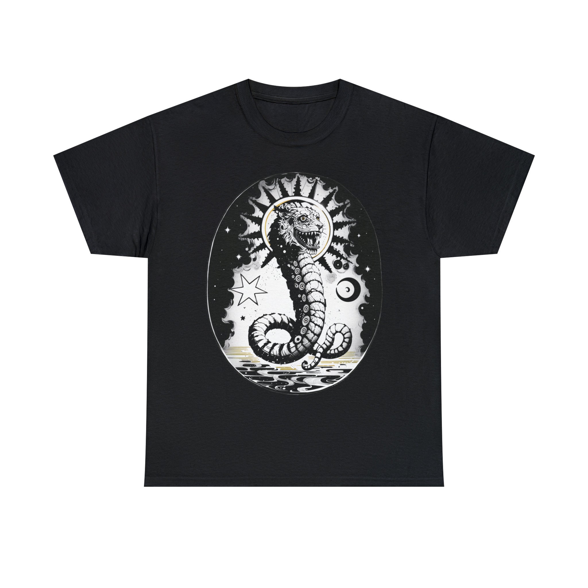 La camiseta de algodón pesado unisex Demiurge