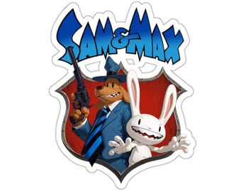 Sam and Max Freelance Police Sticker