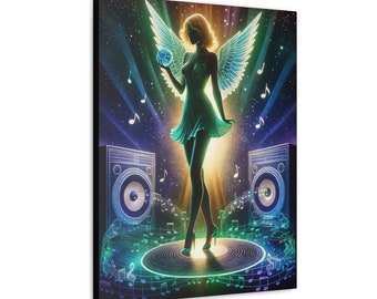 Archangel of Music on Canvas