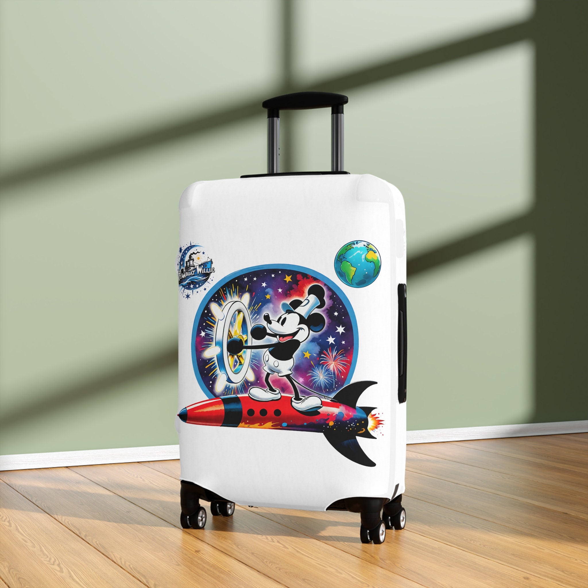 Hixingo Copri Valigia Grande Coperture per Valigie Coprivaligie Da Viaggio, Cielo Romantico Valigia Protettore Spandex Trolley Custodia Protettiva Bagaglio Copertura (S (18-20 Pollici),Bellissimo