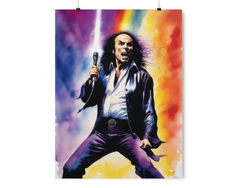 Ronnie James Dio In the Dark Poster