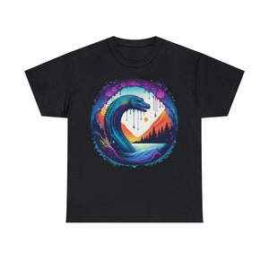 Loch Ness Splash Unisex Heavy Cotton T-Shirt