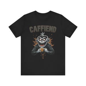 Camiseta unissex de manga curta Coffee Caffiend