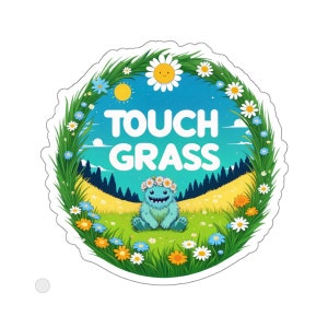 Touch-Gras-Aufkleber