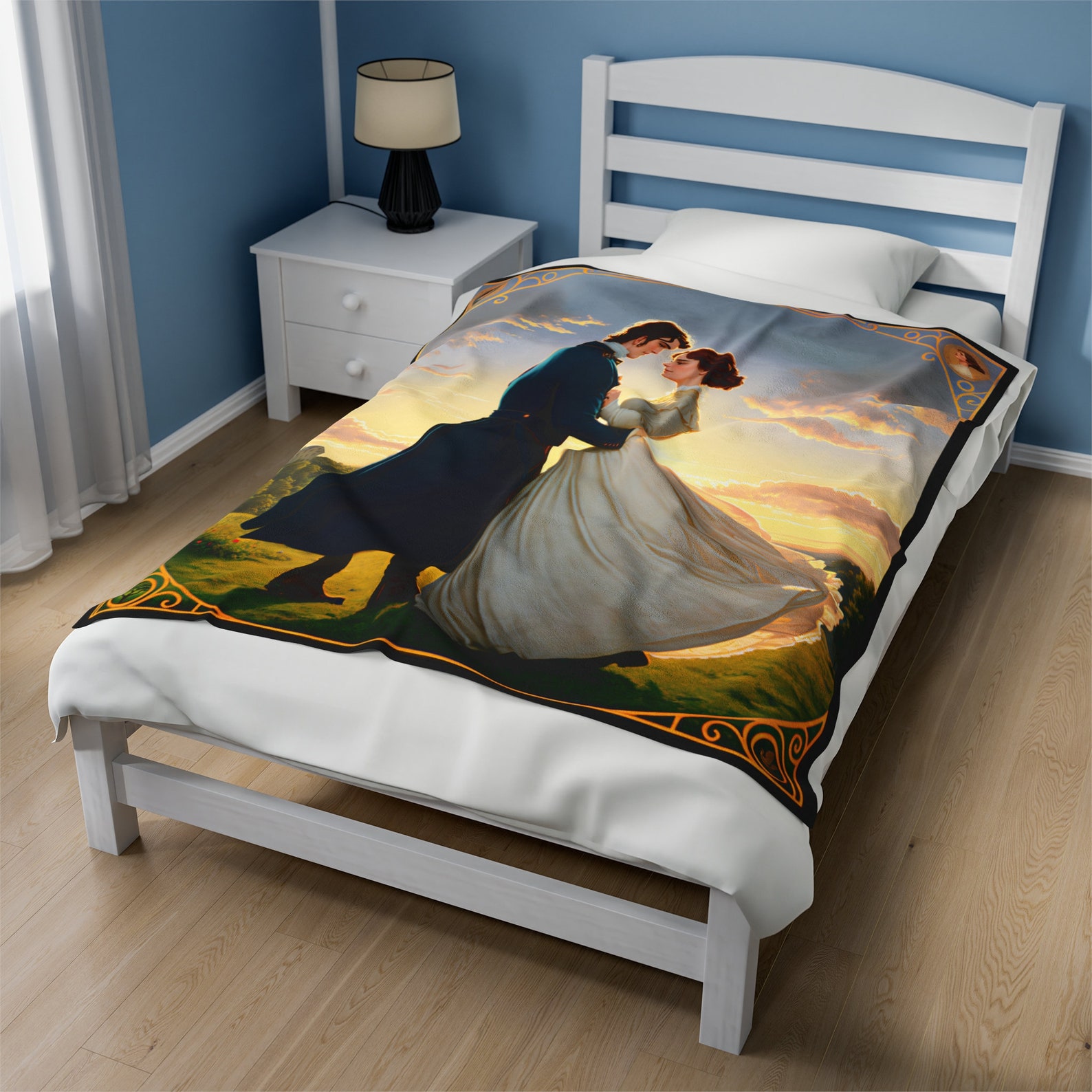 Pride and Prejudice Velveteen Plush Blanket Etsy