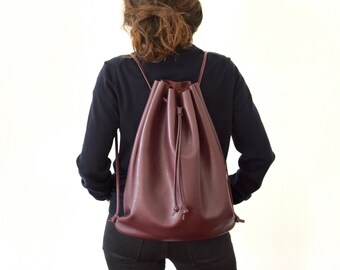 Sac à dos en cuir pour femme