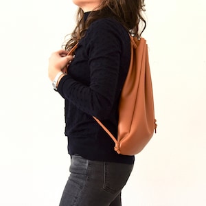 Leather Backpack Roomy several colors image 1