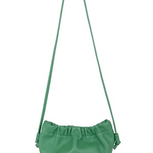 Leather bucket bag for women image 9