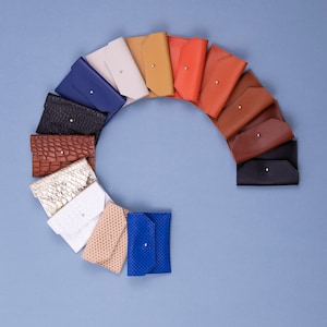 Portacarte in pelle, piccola pelletteria, modello unisex