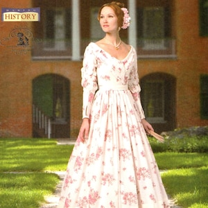 SOUTHERN BELLE GOWN, Dress Civil War Costume Sewing Pattern, Women Misses Size 14 16 18 20 22, Full Figure Plus, Historical Butterick B5832