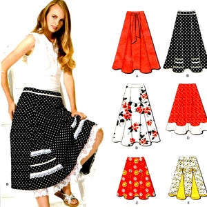 Sewing Patterns, SKIRT | SASH (Size 4-16) Simplicity New Look A6944, Many Styles