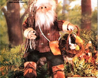 ELF ELVES Craft DIY Sewing Pattern Decorative Woodland Elves 3 Styles, Approx 26" Removable Outfits Coat Vest Boots Pants Hat Bag Simplicity