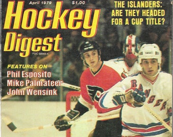 HOCKEY DIGEST Magazine, NHL April 1979 Back Issue, Featuring Phil Esposito, Mike Palmateer, John Wensink, Ken Dryden, The Islanders