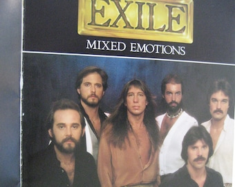 EXILE Songbook, MIXED EMOTIONS Songbook, Rock Band Music Book, Hit Songs, Exile Songbook, Kiss You All Over, Piano Vocal Chords, 1978