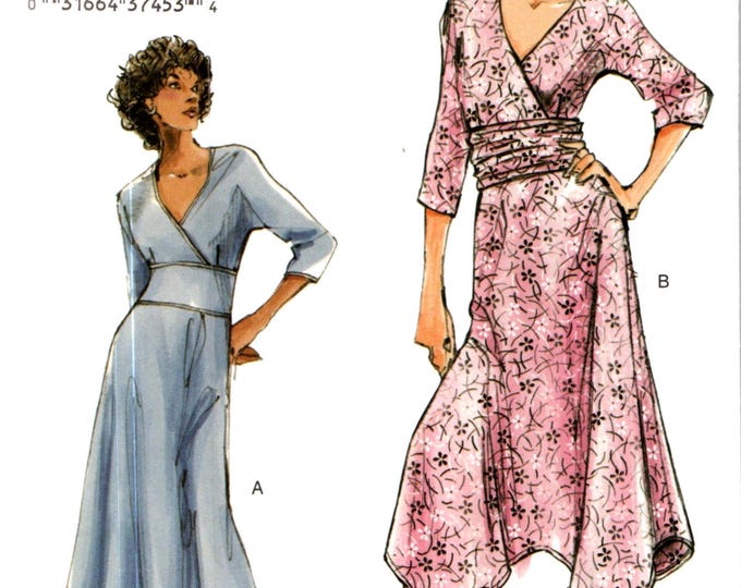 Very Easy Vogue V7820 Sewing Pattern LINED MIDRIFF DRESS Women Misses ...