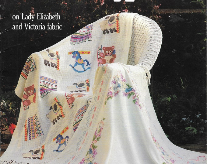 CROSS STITCH AFGHAN Patterns by Sam Hawkins, Five Amazing Heirloom