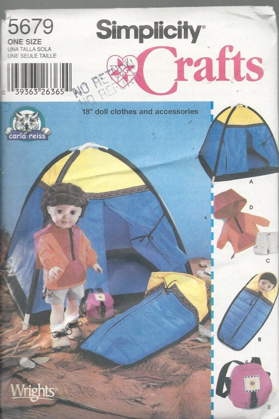 18 doll camping accessories
