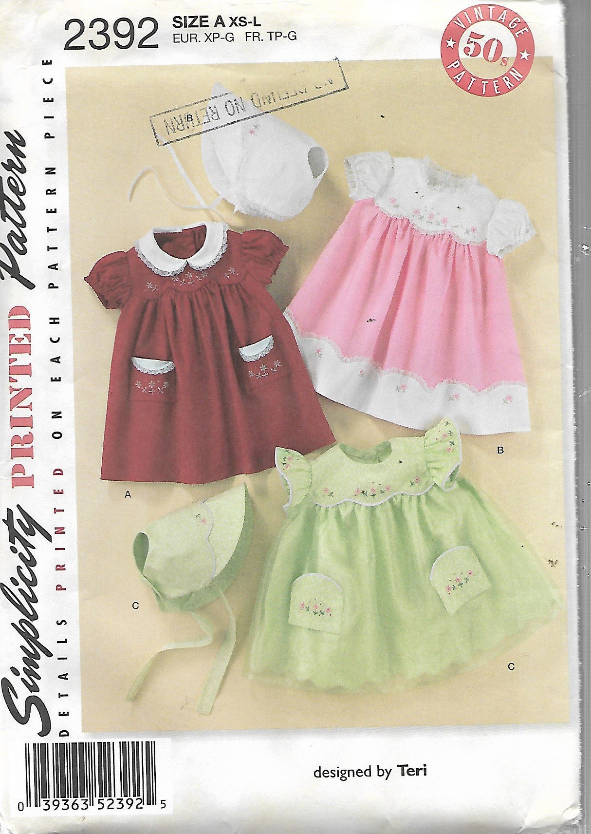 1950s style baby clothes