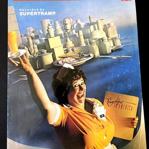 Sheet Music Art, 1979 SUPERTRAMP The Logical Song, Rock Score Printed Music, Tablature, Cover Art Poster