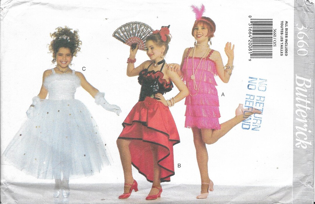 CHILDRENS GIRLS DANCE Costume Making Sewing Pattern Size 4 5 Etsy