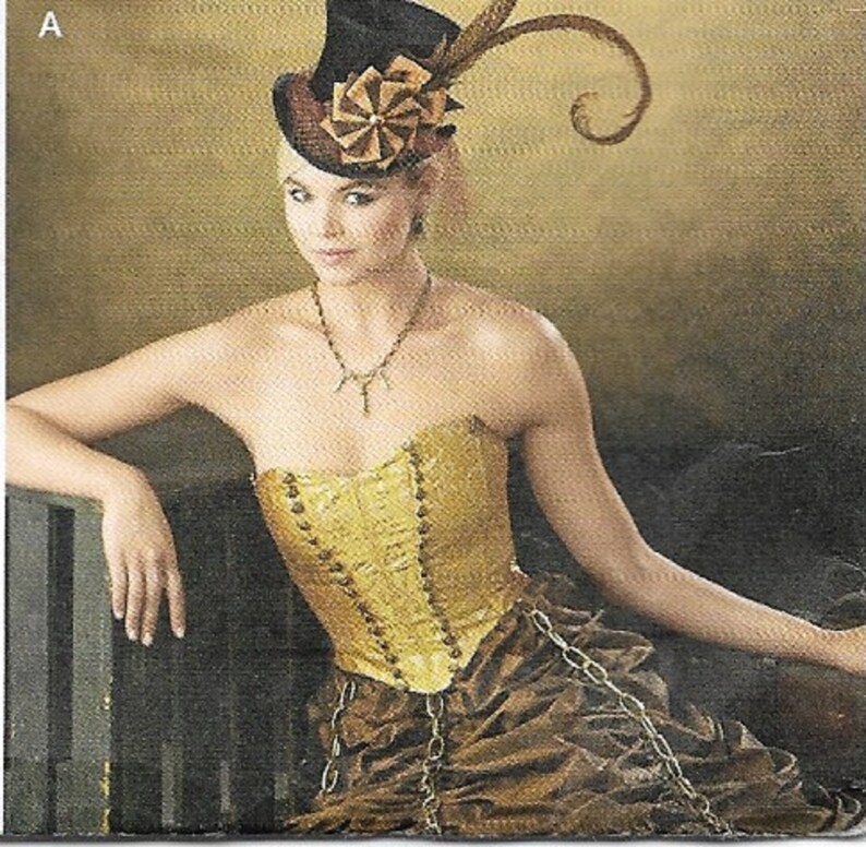 Old West SALOON GIRL Costume Pattern Sizes 14 to 22 Etsy