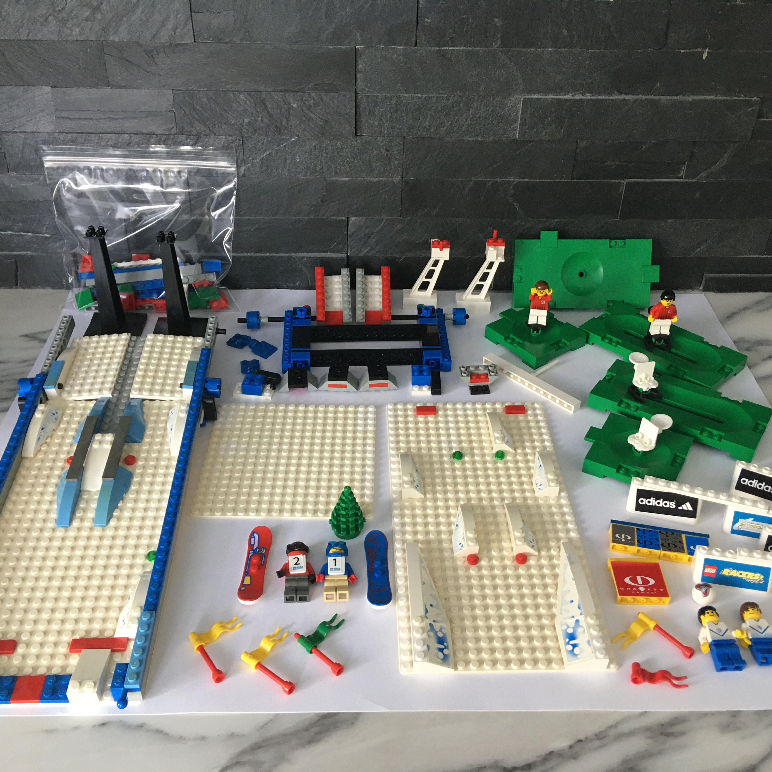 LEGO PARTS & PIECES for Two Sets, Snowboard Set 3538 | Soccer Set